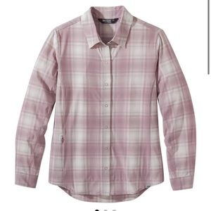 OUTDOOR RESEARCH Women's Astroman L/S Sun Shirt Moth Plaid size Medium